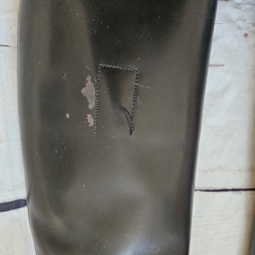 Marlboro English Horse Riding Tall Black Leather Boots Size (EU 4 1/2) US 7 - Picture 4 of 11